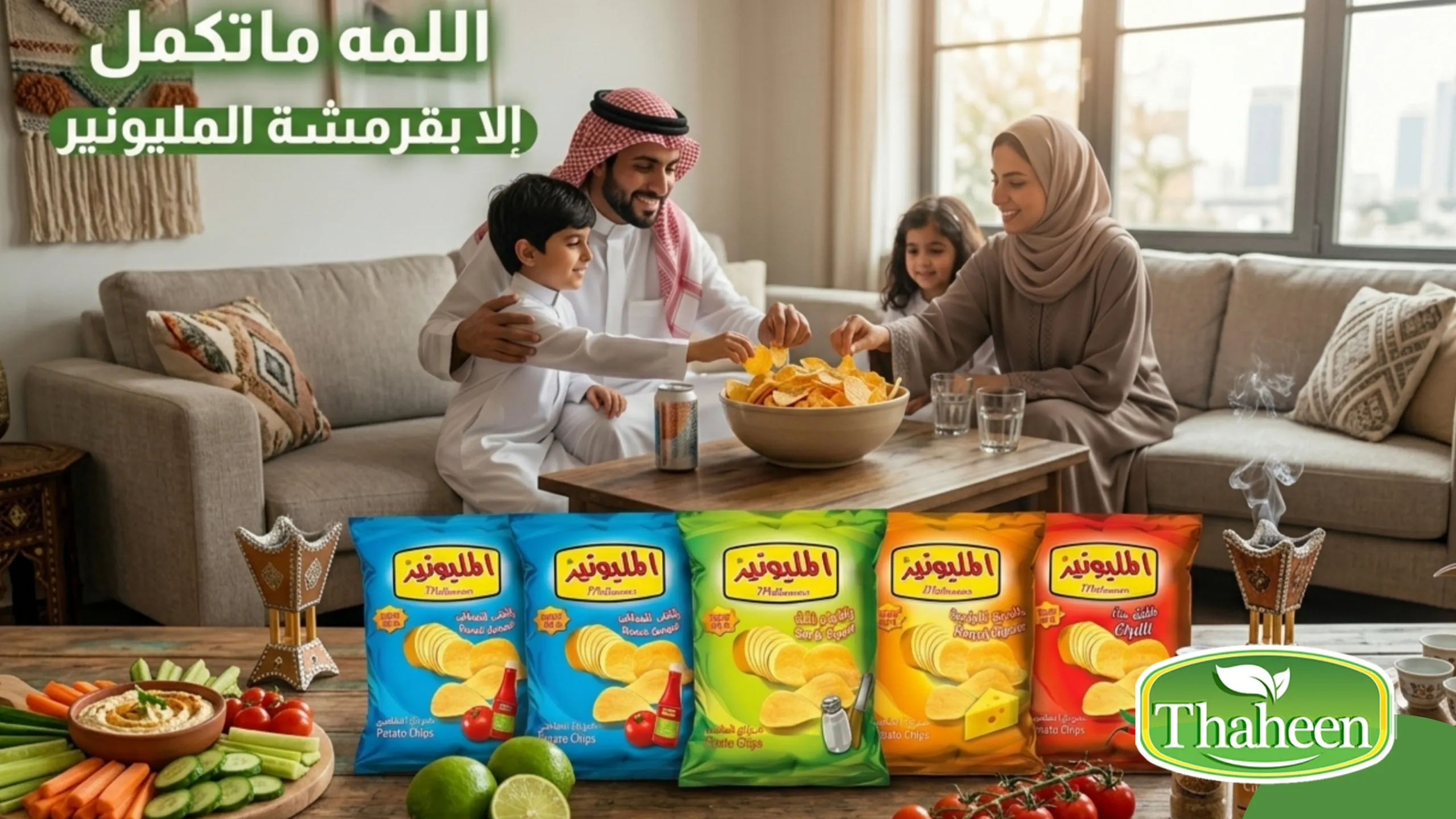 بنر الوجبات الخفيفة مصنع الذهين